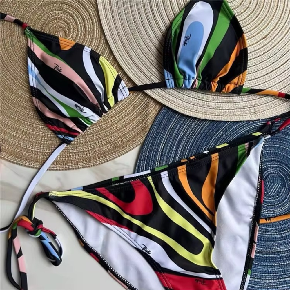 Colorful Swirl Bikini Set